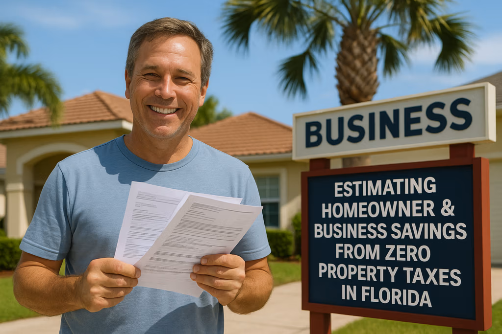 Projected Savings for Florida Homeowners and Businesses Without Property Taxes